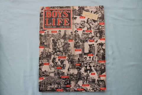 1941 OCTOBER BOYS' LIFE MAGAZINE - PHOTOS IN MANY CITIES COVER - E 26520