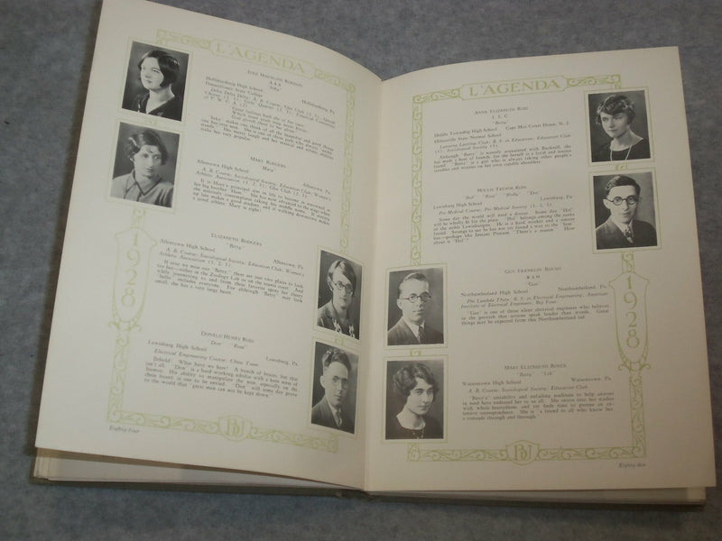 1928 L'AGENDA BUCKNELL UNIVERSITY YEARBOOK - LEWISBURG, PENNSYLVANIA - YB 2029