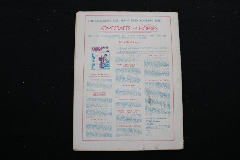 1936 APRIL MODEL AIRCRAFT BUILDER MAGAZINE - ILLUSTRATED PLANE COVER - SP 2616O