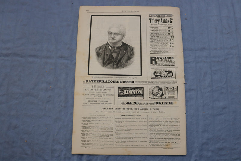 1889 APRIL 20 L'UNIVERS ILLUSTRE - THEATRE DE L'ODEON-REVOLTEE- FRENCH - NP 8569