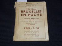 1930'S NOUVEAU BRUXELLES EN POCHE GUIDE BOOK - FRENCH - J 9523