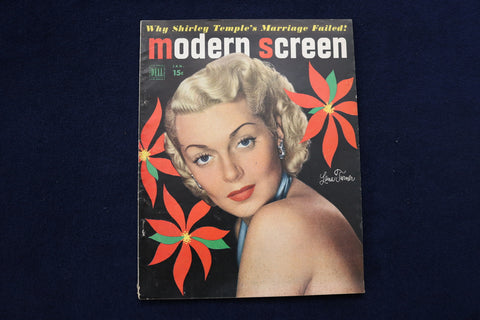 1950 JANUARY MODERN SCREEN MAGAZINE - LANA TURNER COVER - E 12747