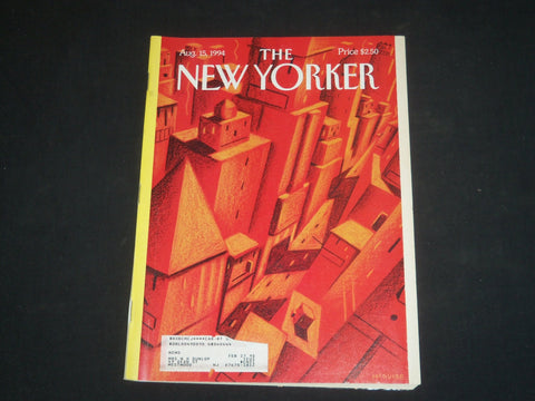 1994 AUGUST 15 THE NEW YORKER MAGAZINE - ILLUSTRATED COVER - NY 1646