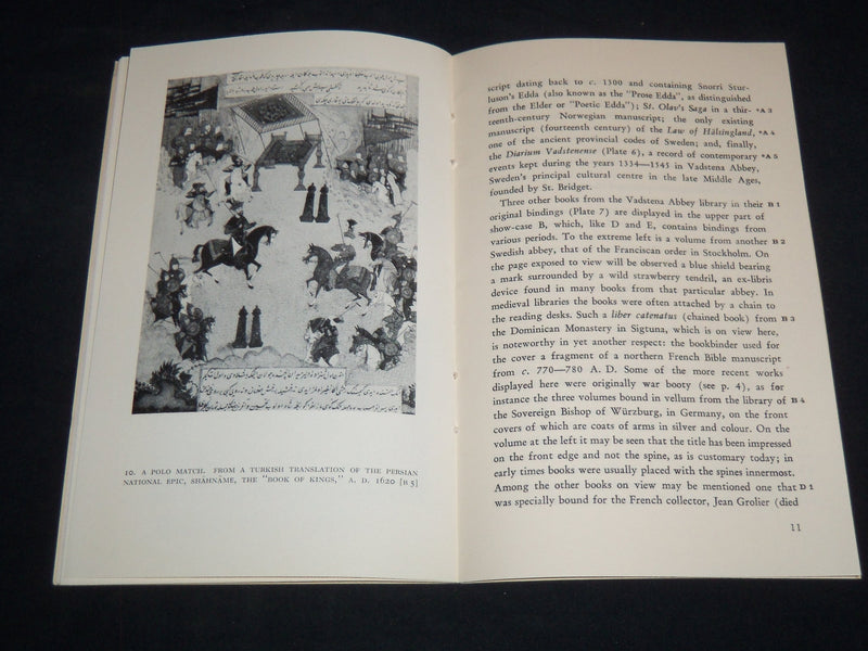 1955 UPSALA UNIVERSITY LIBRARY GUIDE - HISTORICAL NOTES GUIDE TO EXHIBIT- J 8731