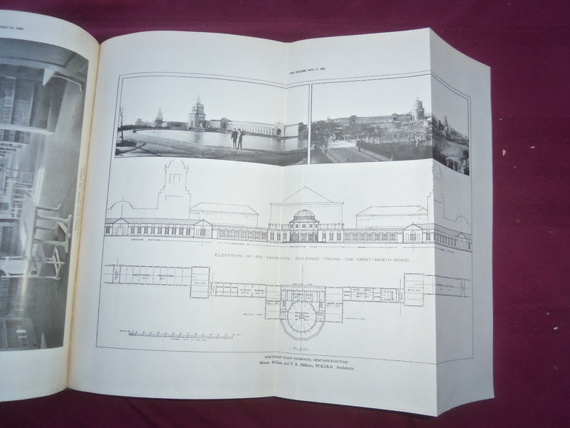 1929 JAN-DEC THE BUILDER U. K. MAGAZINE BOUND VOLUMES - 2 VOLS - FOLD OUTS- C 63