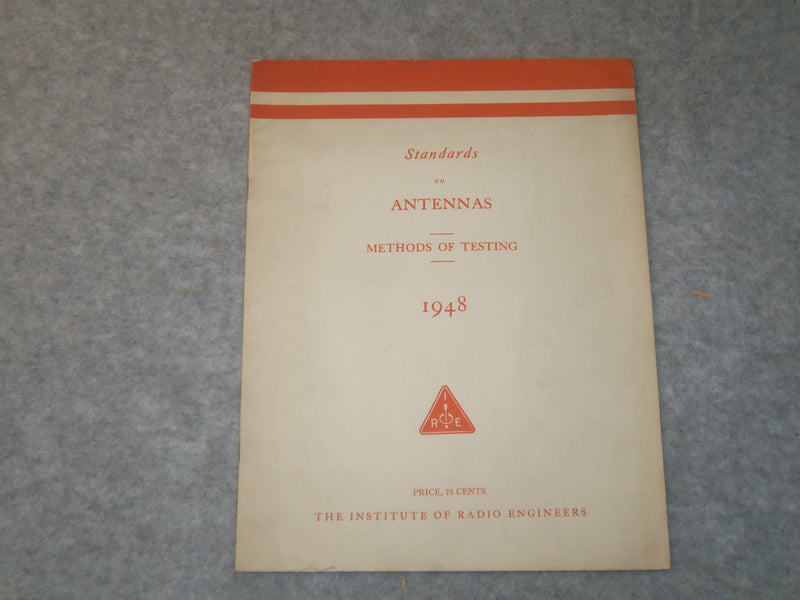 1948 STANDARDS ON ANTENNAS METHODS OF TESTING - J 6302