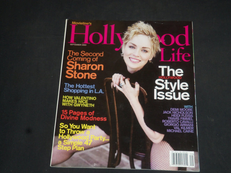 2003 SEPTEMBER HOLLYWOOD LIFE MAGAZINE - SHARON STONE COVER - SP 7386
