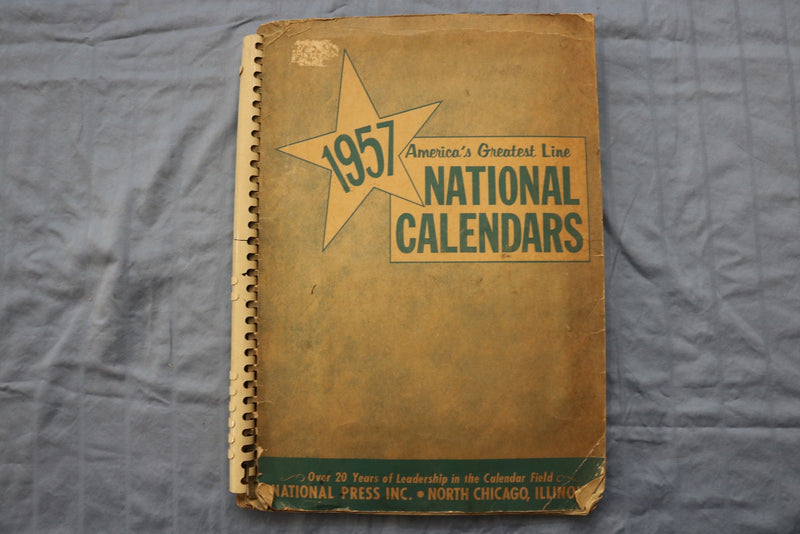 1957 AMERICA'S GREATEST LINE NATIONAL CALENDARS SAMPLE BOOK - KD 9583