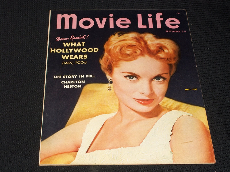 1953 SEPTEMBER MOVIE LIFE MAGAZINE - JANET LEIGH FRONT COVER - E 3008