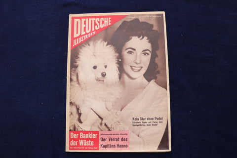 1955 MAY 21 DEUTSCHE ILLUSTRIERTE MAGAZINE - ELIZABETH TAYLOR COVER - E 23835