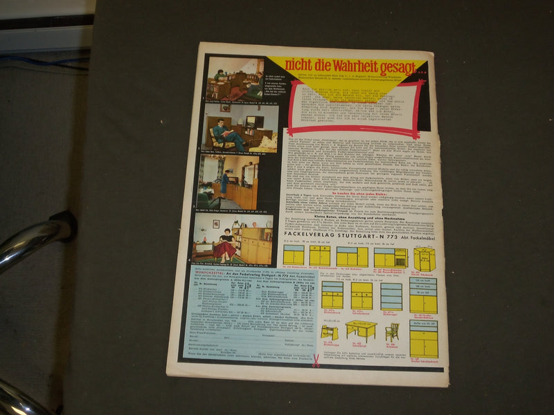 1956 FILM REVIEW (GERMAN) MAGAZINE - NICE PHOTOS, ARTICLES & ADS - B 4008