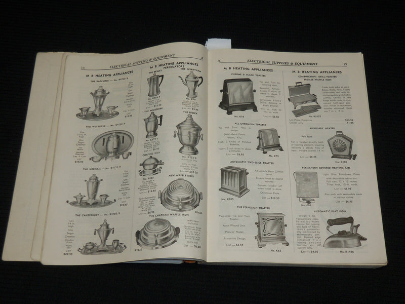 1940'S KOEHLER ELECTRICAL SUPPLY COMPANY CATALOGUE NO. 35 - NEW YORK - KD 4851E
