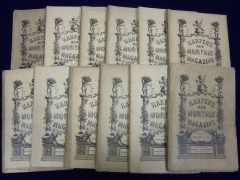 1879 HARPER'S MONTHLY MAGAZINE LOT 12 COMPLETE YEAR - NICE ILLUSTRATIONS- WR 509