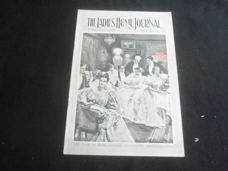 1897 FEBRUARY LADIES' HOME JOURNAL MAGAZINE - GREAT ILLUSTRATIONS & ADS- B 5534Y