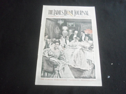 1897 FEBRUARY LADIES' HOME JOURNAL MAGAZINE - GREAT ILLUSTRATIONS & ADS- B 5534Y
