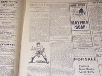1898 APRIL 12 MORNING TELEGRAPH NEWSPAPER - MCKINLEY'S VIEWS ON MAINE - NP 2152A