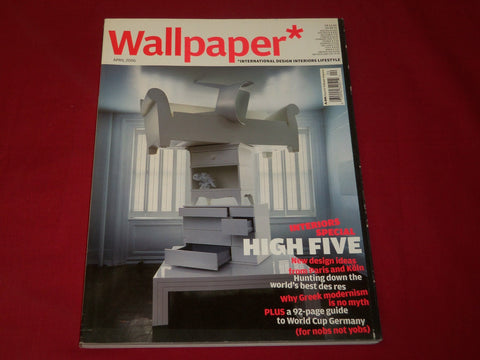 2006 APRIL WALLPAPER MAGAZINE NO. 87 - DESIGN - INTERIORS - HIGH FIVE - RC 777