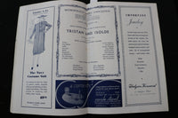 1938 MARCH 25 TRISTAN UND ISOLDE PROGRAM - BOSTON OPERA HOUSE - K 1860
