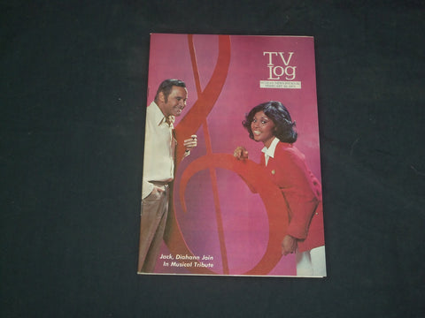 1973 FEBRUARY 25 TV LOG MAGAZINE - JACK LEMMON & DIAHANN CARROLL - B 4987