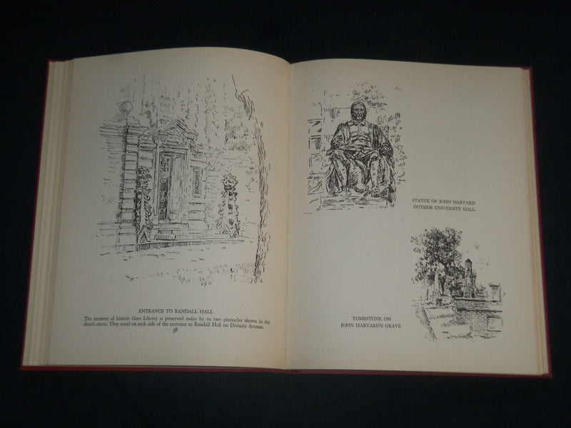 1940 HARVARD & CAMBRIDGE A SKETCH BOOK AUTOGRAPHED BY JACK FROST - KD 5470