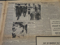 1945 APRIL 14 NEW YORK TIMES - ROOSEVELT RITES IN WHITE HOUSE TODAY - NT 5999
