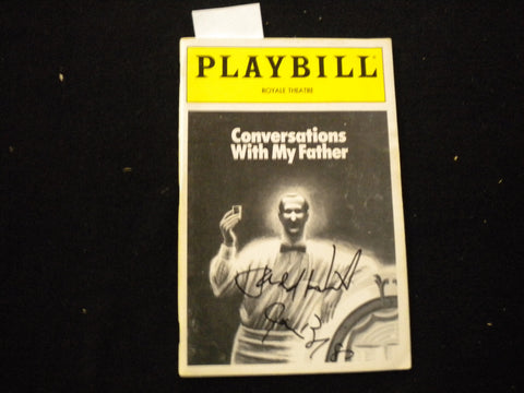 1992 CONVERSATIONS WITH MY FATHER PLAYBILL - JUDD HIRSCH + 2 SIGNATURES - J 8253