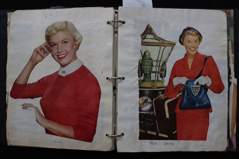 1950'S MOVIE STARS SCRAPBOOK - DORIS DAY - ESTHER WILLIAMS - E 24899