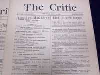 1883-1884 THE CRITIC MAGAZINE LOT OF 7 ISSUES - NICE REVIEWS & ARTICLES - WR 795