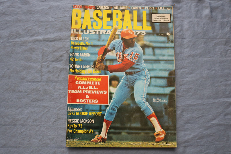 1973 BASEBALL ILLUSTRATION MAGAZINE - DICK ALLEN COVER - ST 5507A