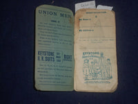 1910 CLEVELAND & WHITEHILL CO.-CATALOG & ACCOUNT BOOK - RR SPECIAL COAT - J 6445
