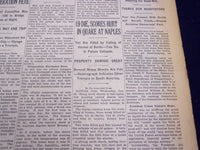 1930 JULY 23 NEW YORK TIMES - QUAKE AT NAPLES KILLS 19 - NT 3897