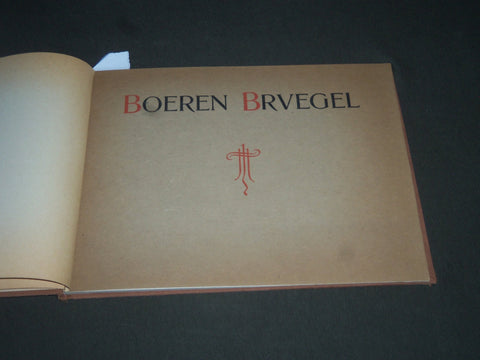 1900'S BOEREN BRUEGEL HARDCOVER BOOK - 24 PLATES - KD 3933