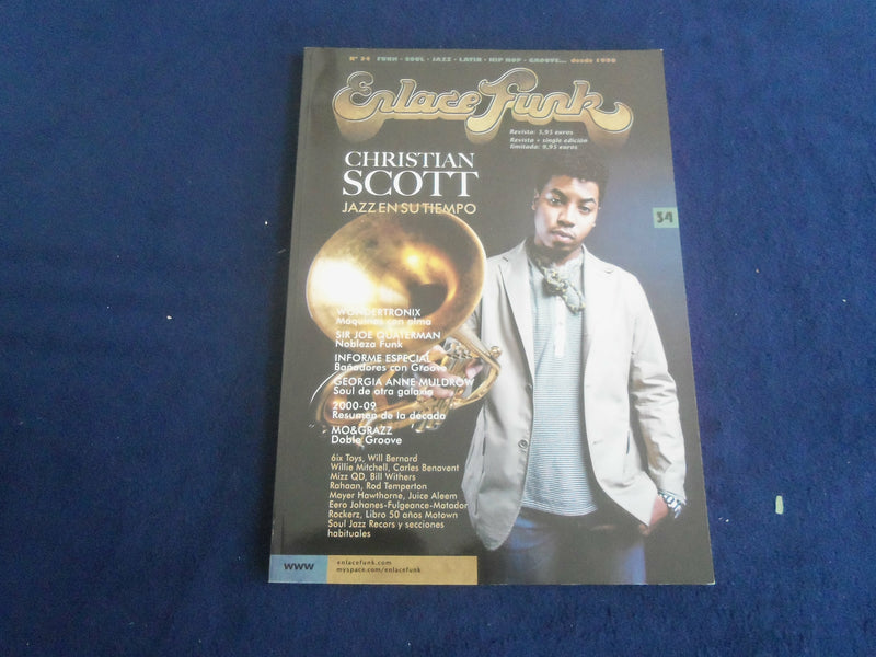 2010 APRIL ENLACE FUNK MAGAZINE - CHRISTIAN SCOTT - SPANISH - F 375E