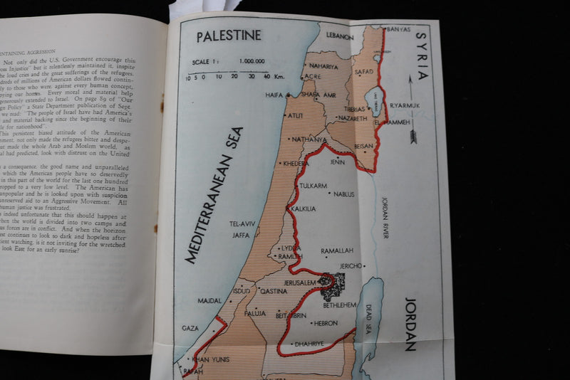 1954 THE WAY TO PEACE IN THE HOLY LAND - PALESTINE - SOFTCOVER BOOK - K 3064