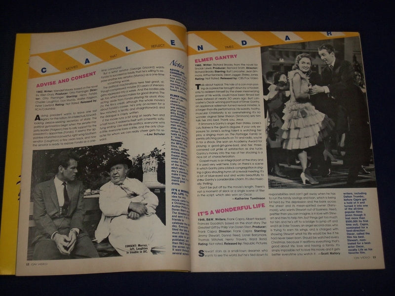 1989 JANUARY ON VIDEO MAGAZINE PREMIERE ISSUE - BRAZIL - MICHAEL KEATON - J 1554