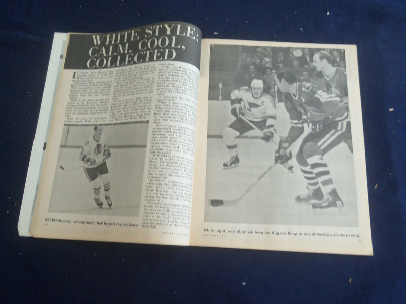 1972 DECEMBER HOCKEY PICTORIAL MAGAZINE - BRAD PARK COVER - ST 200Y
