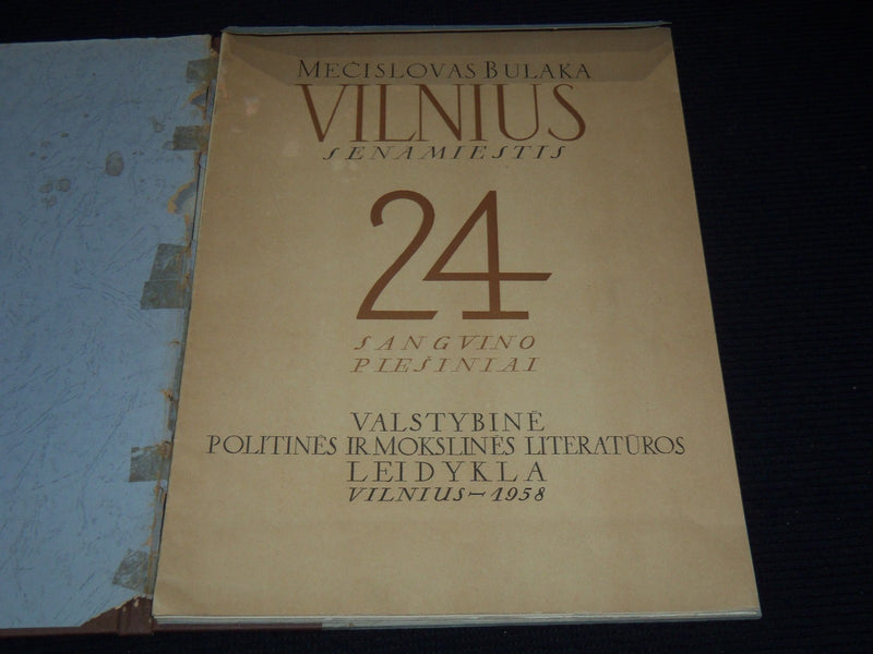 1958 VILNIUS SENAMIESTIS 24 SANGVINO PIESINIAI VOLUME - BULAKA - Z 244
