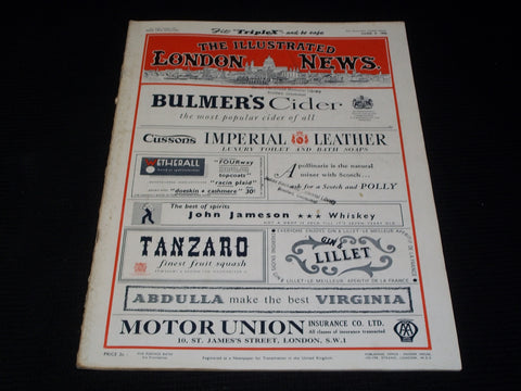 1956 JUNE 9 ILLUSTRATED LONDON NEWS MAGAZINE NICE COVERS & ADS - E 4240