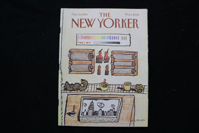 1983 OCTOBER 10 NEW YORKER MAGAZINE - GREAT ILLUSTRATED COVER - NY 3125