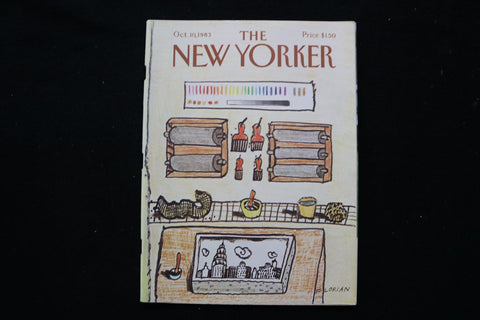 1983 OCTOBER 10 NEW YORKER MAGAZINE - GREAT ILLUSTRATED COVER - NY 3125
