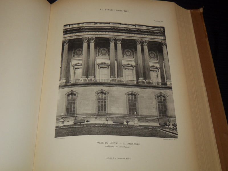 1912 LE STYLE LOUIS XIV D'ARCHITECTURE FRENCH VOLUME BY PLANAT & RUMBLER - #31