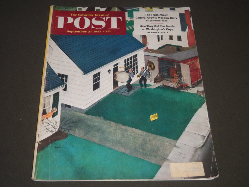 1952 SEPT 27 THE SATURDAY EVENING POST MAGAZINE - ILLUSTRATED COVER - SP 1932