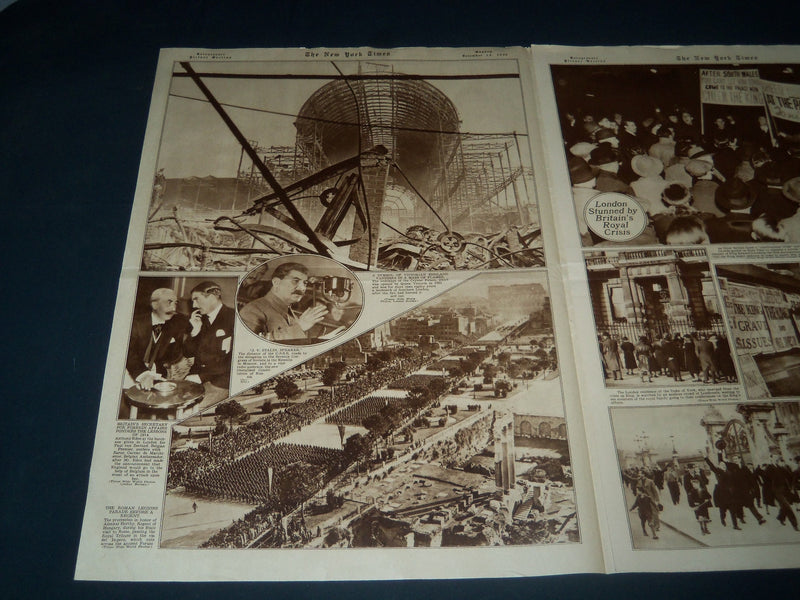 1936 DECEMBER 13 NEW YORK TIMES PICTURE SECTION - ROYAL FAMILY - PHOTOS- NT 7348