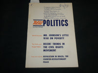 1964 SPRING NEW POLITICS SOFTCOVER BOOK BY SOCIALIST THOUGHT JOURNAL - J 6804