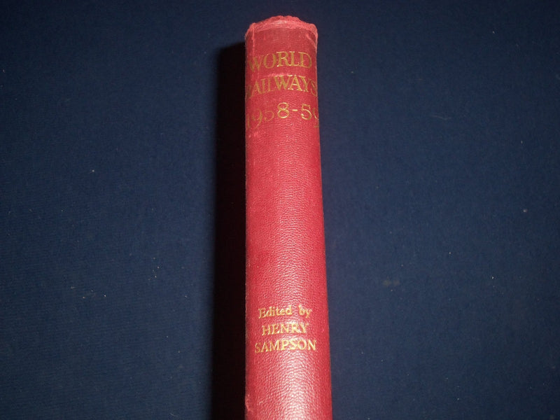 1958-1959 WORLD RAILWAYS BOUND VOLUME PUBLISHED IN ENGLAND - PHOTOS - KD 2624
