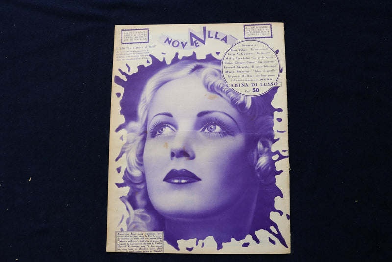 1934 DECEMBER 9 NOVELLE MAGAZINE - MARLENE DIETRICH - ITALIAN COVER - E 23776