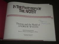 1986 IN THE FOOTSTEPS OF THE ARTIST-SIGNED BY AUTHORS BY JAMES A. WARNER- I 1201
