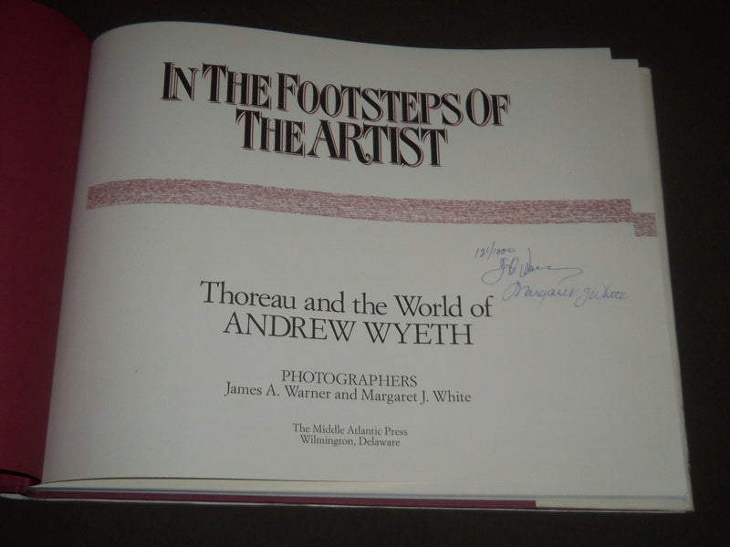 1986 IN THE FOOTSTEPS OF THE ARTIST-SIGNED BY AUTHORS BY JAMES A. WARNER- I 1201