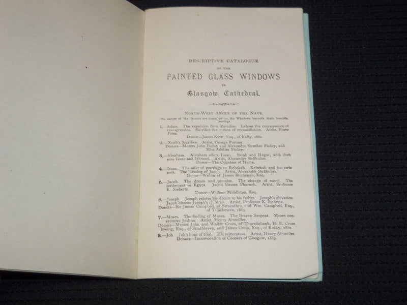1904 HISTORY OF THE CATHEDRAL CHURCH BOOK - GLASGOW - 12TH EDITION - J 9520
