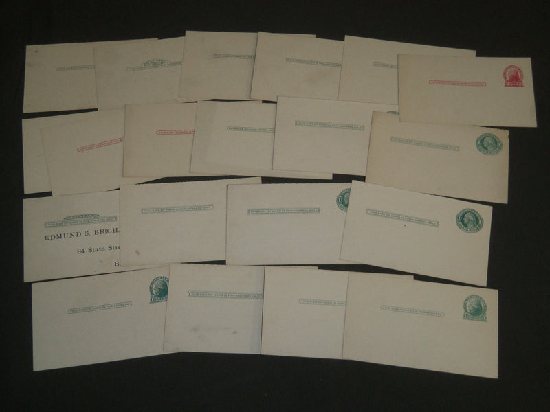 1912-1919 THE HALE CLUB MEETING POSTCARDS LOT OF 20 - ONE & TWO CENT- J 4647